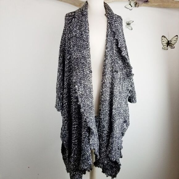 Chico's oversized chunky poncho shawl dark color - Picture 1 of 7